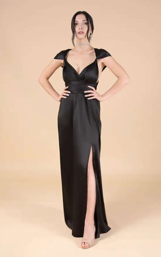 Flash Sale π IDentity Lingerie Silk Satin Wrap Multiway Bridesmaid π Dress In Black β 3 Flash Sale π IDentity Lingerie Silk Satin Wrap Multiway Bridesmaid π Dress In Black β