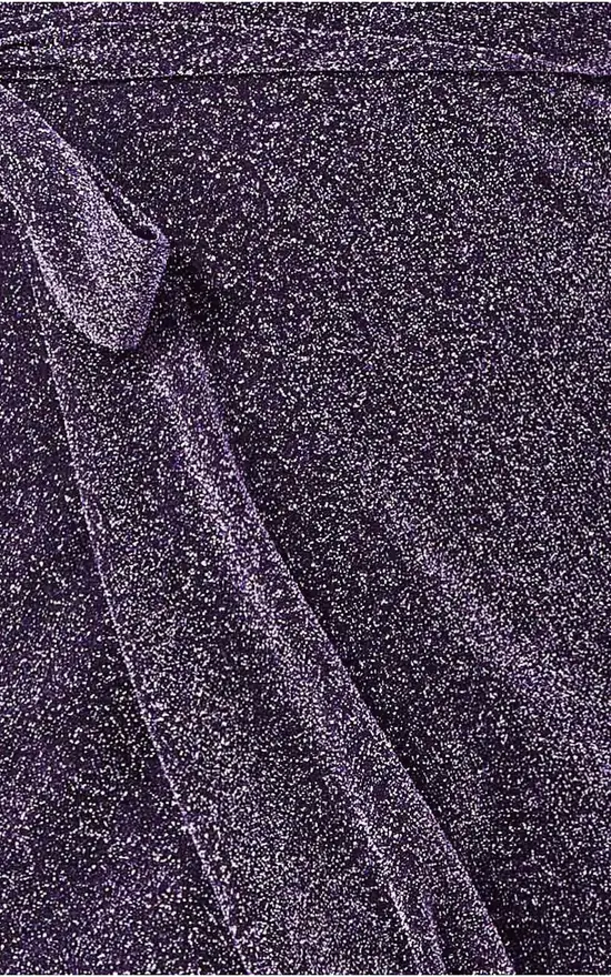 Promo π Goddiva Wrap Style Spaghetti Strap Maxi With Split In Purple 𧨠6 Promo π Goddiva Wrap Style Spaghetti Strap Maxi With Split In Purple 𧨠- Image 4