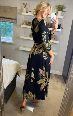 Best deal π€© Izabel London Multi Black Leaf Print Wrap Front Maxi π Dress π 9 Best deal π€© Izabel London Multi Black Leaf Print Wrap Front Maxi π Dress π -Alie Street Shop unnamed file 2588