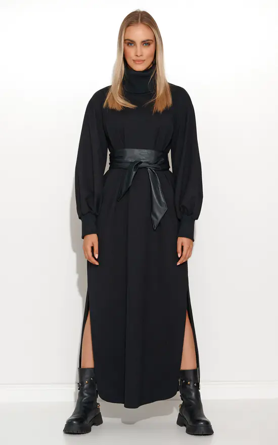 Brand new βοΈ Makadamia Maxi Turtleneck π Dress With Long Puffed Sleeves In Black π₯ 3 Brand new βοΈ Makadamia Maxi Turtleneck π Dress With Long Puffed Sleeves In Black π₯