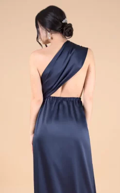 Cheapest 🧨 IDentity Lingerie Wrap Multiway Bridesmaid Satin Silk 👗 Dress In Navy ⌛ -Alie Street Shop unnamed file 2628
