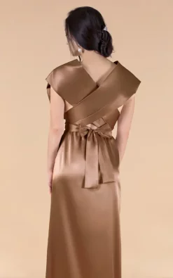 Budget 😍 IDentity Lingerie Silk Satin Multiway Infinity Bridesmaid 👗 Dress In Copper 🥰 -Alie Street Shop unnamed file 2630