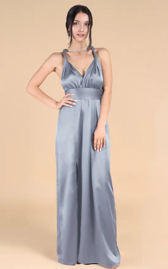 Budget π IDentity Lingerie Silk Satin Infinity Multiway Bridesmaid π Dress In Blue π 4 Budget π IDentity Lingerie Silk Satin Infinity Multiway Bridesmaid π Dress In Blue π - Image 2