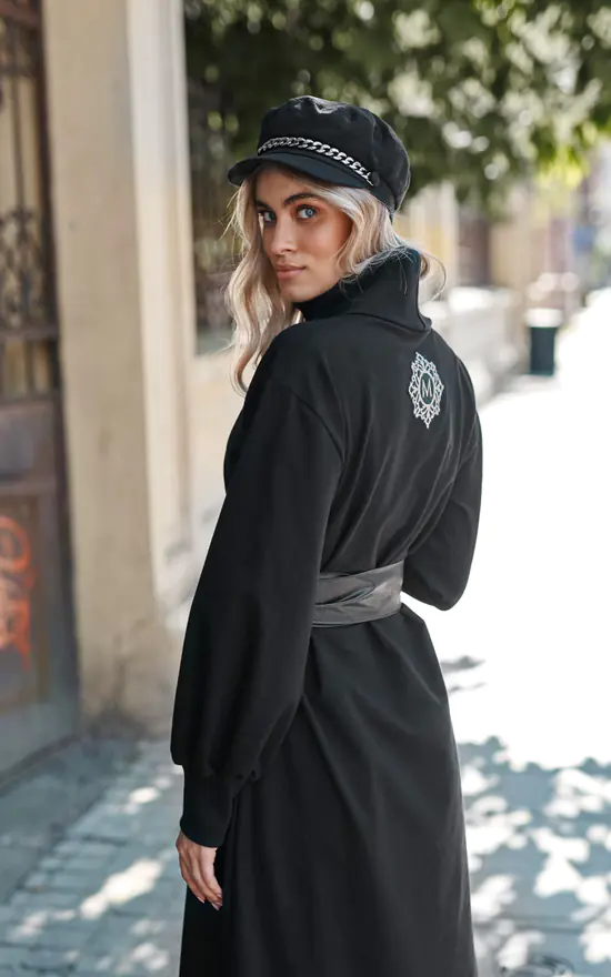 Brand new βοΈ Makadamia Maxi Turtleneck π Dress With Long Puffed Sleeves In Black π₯ 6 Brand new βοΈ Makadamia Maxi Turtleneck π Dress With Long Puffed Sleeves In Black π₯ - Image 4