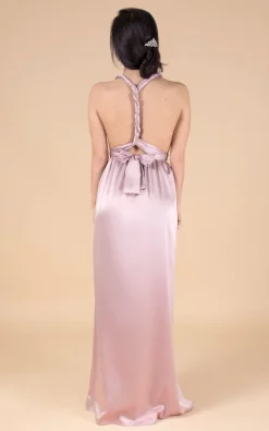 Wholesale 🌟 IDentity Lingerie Silk Satin Wrap Infinity Bridesmaid 👗 Dress In Blush Pink 👍 -Alie Street Shop unnamed file 2642