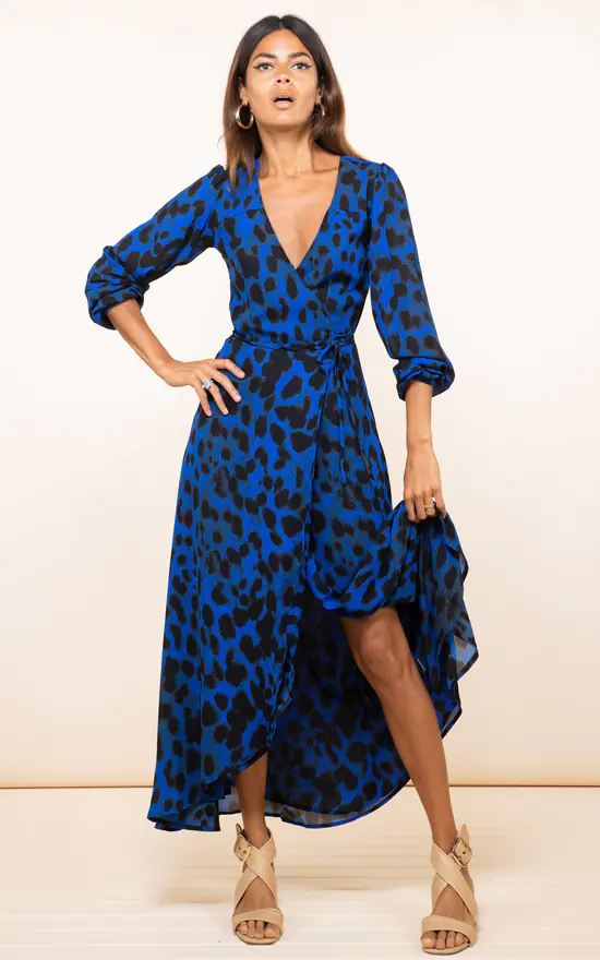 Budget π Dancing Leopard Jagger π Dress In Blue Leopard π 3 Budget π Dancing Leopard Jagger π Dress In Blue Leopard π