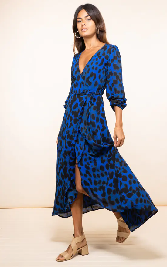 Budget π Dancing Leopard Jagger π Dress In Blue Leopard π 4 Budget π Dancing Leopard Jagger π Dress In Blue Leopard π - Image 2
