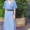 Top 10 🌟 CY Boutique Short Sleeve Wrap Maxi 👗 Dress In Blue Floral Print 🎉 -Alie Street Shop unnamed file 2780