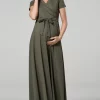 Buy π Happy Mama Maternity & Nursing Maxi π Dress Short Sleeve In Khaki π― 1 Buy π Happy Mama Maternity & Nursing Maxi π Dress Short Sleeve In Khaki π― -Alie Street Shop unnamed file 2822