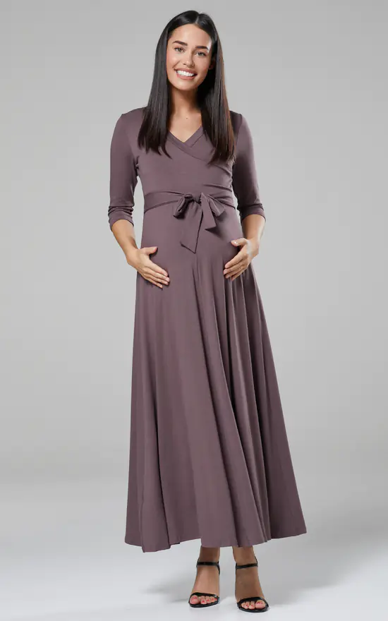 Wholesale π Happy Mama Maternity & Nursing Maxi π Dress In Cappucino π 3 Wholesale π Happy Mama Maternity & Nursing Maxi π Dress In Cappucino π