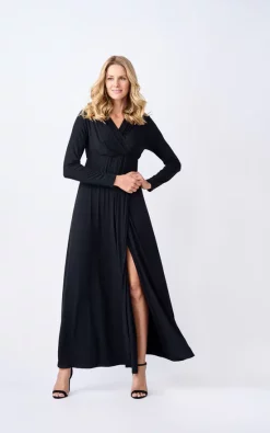 Wholesale 💯 Adélie Maternity Ayda Maternity And Breastfeeding Long Sleeve 👗 Dress In Black 🌟 -Alie Street Shop unnamed file 2845