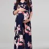 Cheap ✨ Happy Mama Maternity & Nursing Maxi 👗 Dress In Floral Print 👍 -Alie Street Shop unnamed file 2849