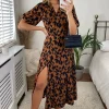 Buy π Miss Floral Leopard Print Short Sleeve Maxi Wrap π Dress In Brown π 2 Buy π Miss Floral Leopard Print Short Sleeve Maxi Wrap π Dress In Brown π -Alie Street Shop unnamed file 2856