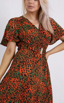 New 😉 Boutique Store Green Half Sleeve Maxi Belted 👗 Dress 😉 -Alie Street Shop unnamed file 289