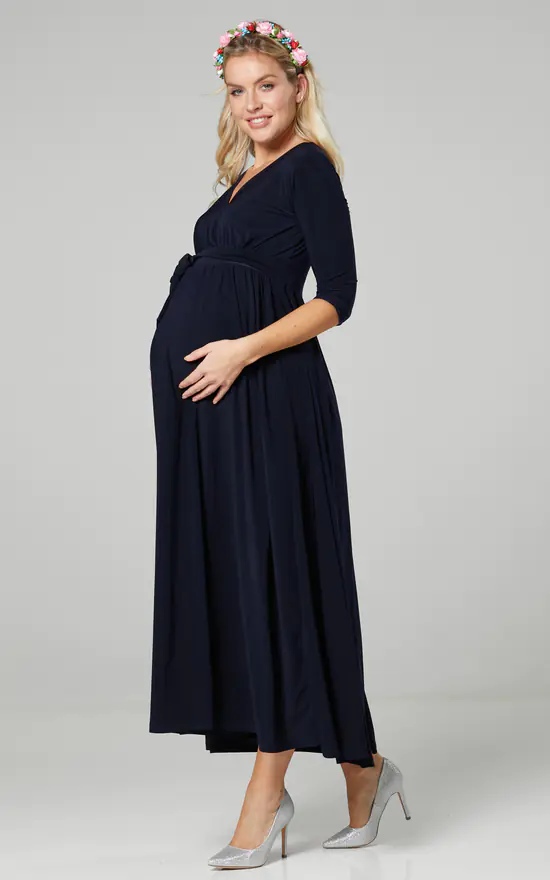 Discount π Happy Mama Maternity Nursing Wedding Guest Maxi Navy π Dress π 4 Discount π Happy Mama Maternity Nursing Wedding Guest Maxi Navy π Dress π - Image 2