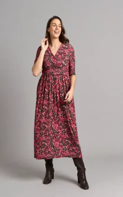 Wholesale 🛒 Chapter London Sonia V Neck Wrap 👗 Dress Floral 🎁