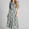 Buy 𧨠Lanti Maxi π Dress With 3/4 Sleeves In Green Leaves Pattern π 1 Buy 𧨠Lanti Maxi π Dress With 3/4 Sleeves In Green Leaves Pattern π -Alie Street Shop unnamed file 302