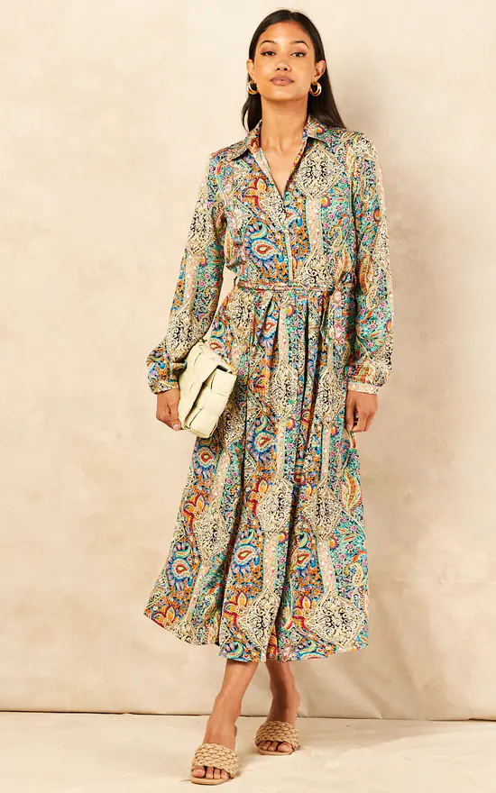 Deals π LOVE SUNSHINE Green Luxury Paisley Print Midmaxi π Shirt π Dress π 3 Deals π LOVE SUNSHINE Green Luxury Paisley Print Midmaxi π Shirt π Dress π