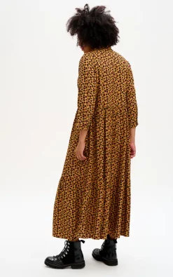 New 👍 SUGARHILL BRIGHTON Caroline Maxi 👚 Shirt Smock 👗 Dress Tan, Animal Floral 😍 -Alie Street Shop unnamed file 3058