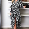 New 😍 ANGELEYE Printed Maxi 👚 Shirt 👗 Dress In Black 🔔 -Alie Street Shop unnamed file 3063
