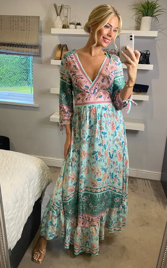 Top 10 π Izabel London Mint Floral Maxi π Dress π 5 Top 10 π Izabel London Mint Floral Maxi π Dress π - Image 3