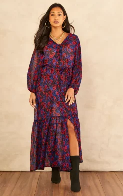 Cheapest βοΈ India Gray Red And Blue Floral Long Sleeve Tiered π Dress β€οΈ 8 Cheapest βοΈ India Gray Red And Blue Floral Long Sleeve Tiered π Dress β€οΈ -Alie Street Shop unnamed file 3176