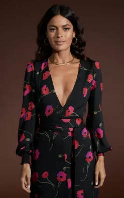 Outlet 🤩 Dancing Leopard Mariela 👗 Dress In Poppies On Black ✨ -Alie Street Shop unnamed file 3180