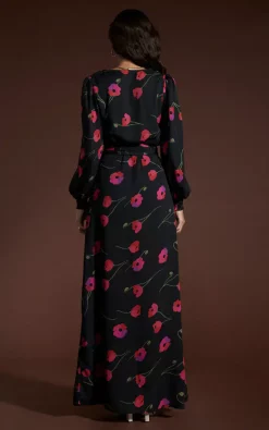 Outlet 🤩 Dancing Leopard Mariela 👗 Dress In Poppies On Black ✨ -Alie Street Shop unnamed file 3181