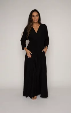Promo 🔥 James Steward Black Stone Maxi 👗 Dress ⌛