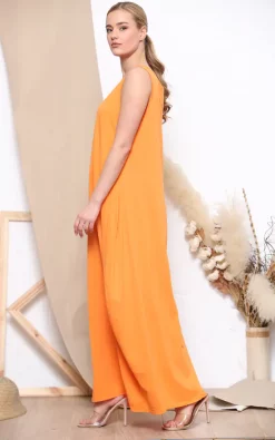 Deals 💯 Lucy Sparks Comfortable Maxi 👗 Dress. (Orange) ⭐ -Alie Street Shop unnamed file 329