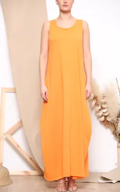Deals 💯 Lucy Sparks Comfortable Maxi 👗 Dress. (Orange) ⭐ -Alie Street Shop unnamed file 331