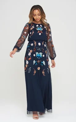 Buy 🎉 Frock & Frill Scilla Embroidered Maxi 👗 Dress 🛒 -Alie Street Shop unnamed file 3346