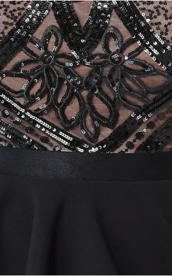 Promo 🔔 Goddiva Plus Sequin Bodice With Front Frill Maxi In Black 🥰 -Alie Street Shop unnamed file 3356