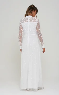 Flash Sale 🎁 Frock & Frill Willow White Embellished Maxi 👗 Dress 🥰 -Alie Street Shop unnamed file 3384
