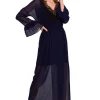 Top 10 🧨 Dursi Maxi Chiffon 👗 Dress With Lace Neckline In Navy Blue 🛒 -Alie Street Shop unnamed file 3385
