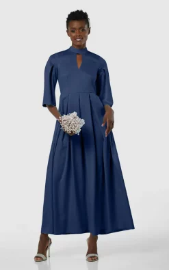 Best Pirce 🎉 Closet London Navy Blue Full 👗 Skirt 👗 Dress 👍 -Alie Street Shop unnamed file 3408