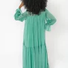 Coupon 💯 Josh And Nicol Freya Volume Long Sleeve Maxi 👗 Dress Green 🔔 -Alie Street Shop unnamed file 3468
