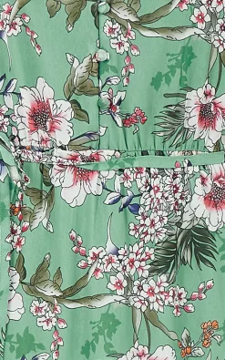 Best deal 🌟 Yumi Tropical Palm Print Maxi 👗 Dress In Sage Green 😉 -Alie Street Shop unnamed file 3475