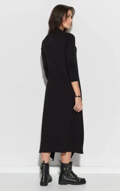 Top 10 ⭐ Makadamia Viscose Maxi 👗 Dress With Cut In Black 😍 -Alie Street Shop unnamed file 3520