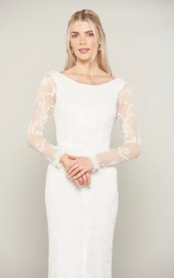 Budget ❤️ Amelia Rose Kate Long Sleeve Maxi 👗 Dress With All Over Embellishment ⌛ -Alie Street Shop unnamed file 3538