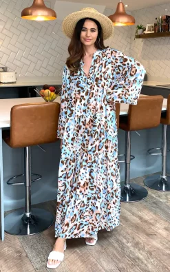 New π Blue Vanilla Millie Leopard Print Tiered Maxi π Dress π 9 New π Blue Vanilla Millie Leopard Print Tiered Maxi π Dress π -Alie Street Shop unnamed file 3558