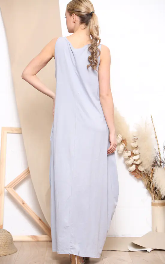 Best Pirce π Lucy Sparks Comfortable Maxi π Dress. (Grey) π 5 Best Pirce π Lucy Sparks Comfortable Maxi π Dress. (Grey) π - Image 3