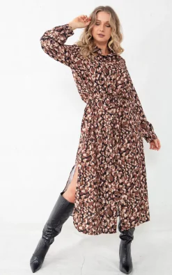 Outlet π Boutique Store Brown Printed Split Leg Maxi Belted π Shirt π Dress β 8 Outlet π Boutique Store Brown Printed Split Leg Maxi Belted π Shirt π Dress β -Alie Street Shop unnamed file 3599