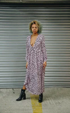 Wholesale 🛒 Stuffwithprints Pink Spotty Maxi 👗 Dress 🛒 -Alie Street Shop unnamed file 3630