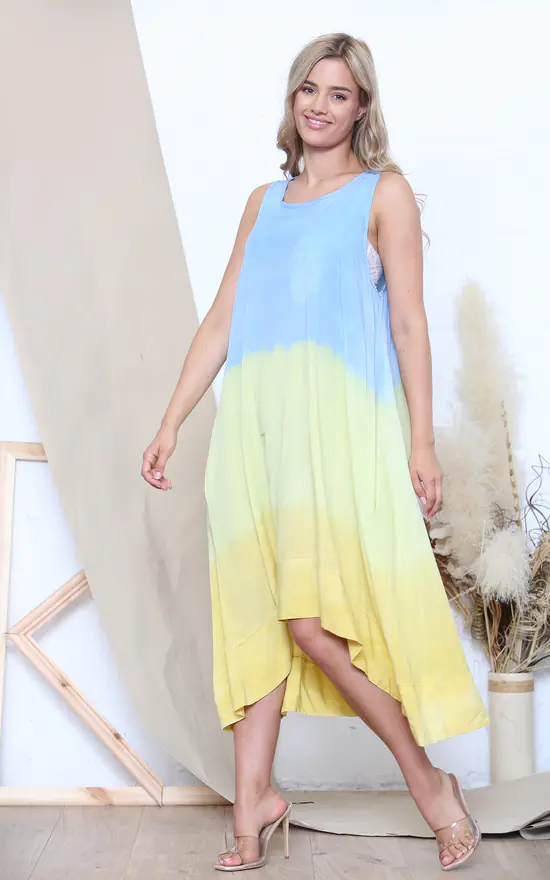 Buy β¨ Lucy Sparks Light Blue Strap Shoulder Tie Dye π Dress π 4 Buy β¨ Lucy Sparks Light Blue Strap Shoulder Tie Dye π Dress π - Image 2