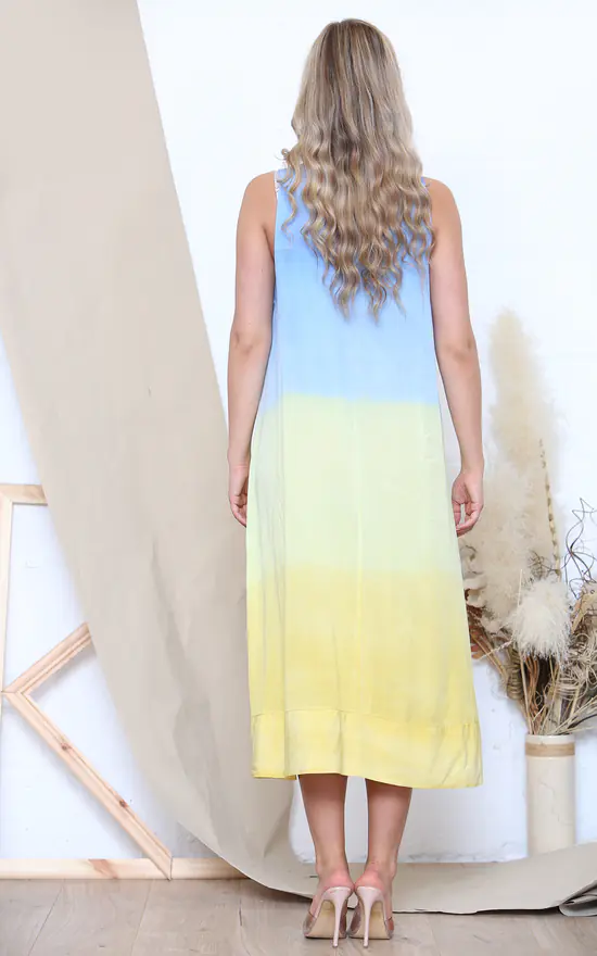 Buy β¨ Lucy Sparks Light Blue Strap Shoulder Tie Dye π Dress π 5 Buy β¨ Lucy Sparks Light Blue Strap Shoulder Tie Dye π Dress π - Image 3