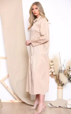 Deals π LOES House Long Sleeve π Shirt Maxi π Dress In Beige π 7 Deals π LOES House Long Sleeve π Shirt Maxi π Dress In Beige π -Alie Street Shop unnamed file 395