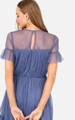 Budget ⭐ Anaya With Love Recycled Sheer Yoke & Short Sleeve Maxi 👗 Dress 😀 -Alie Street Shop unnamed file 455