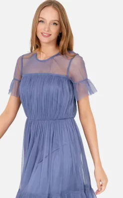 Budget ⭐ Anaya With Love Recycled Sheer Yoke & Short Sleeve Maxi 👗 Dress 😀 -Alie Street Shop unnamed file 457