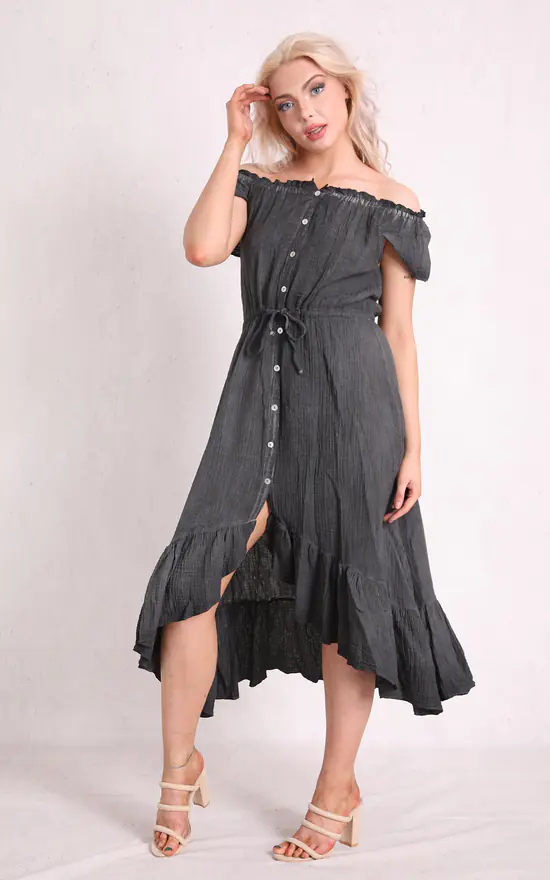 Coupon π Boutique Store Black Cheesecloth Bardot Maxi π Dress π 3 Coupon π Boutique Store Black Cheesecloth Bardot Maxi π Dress π